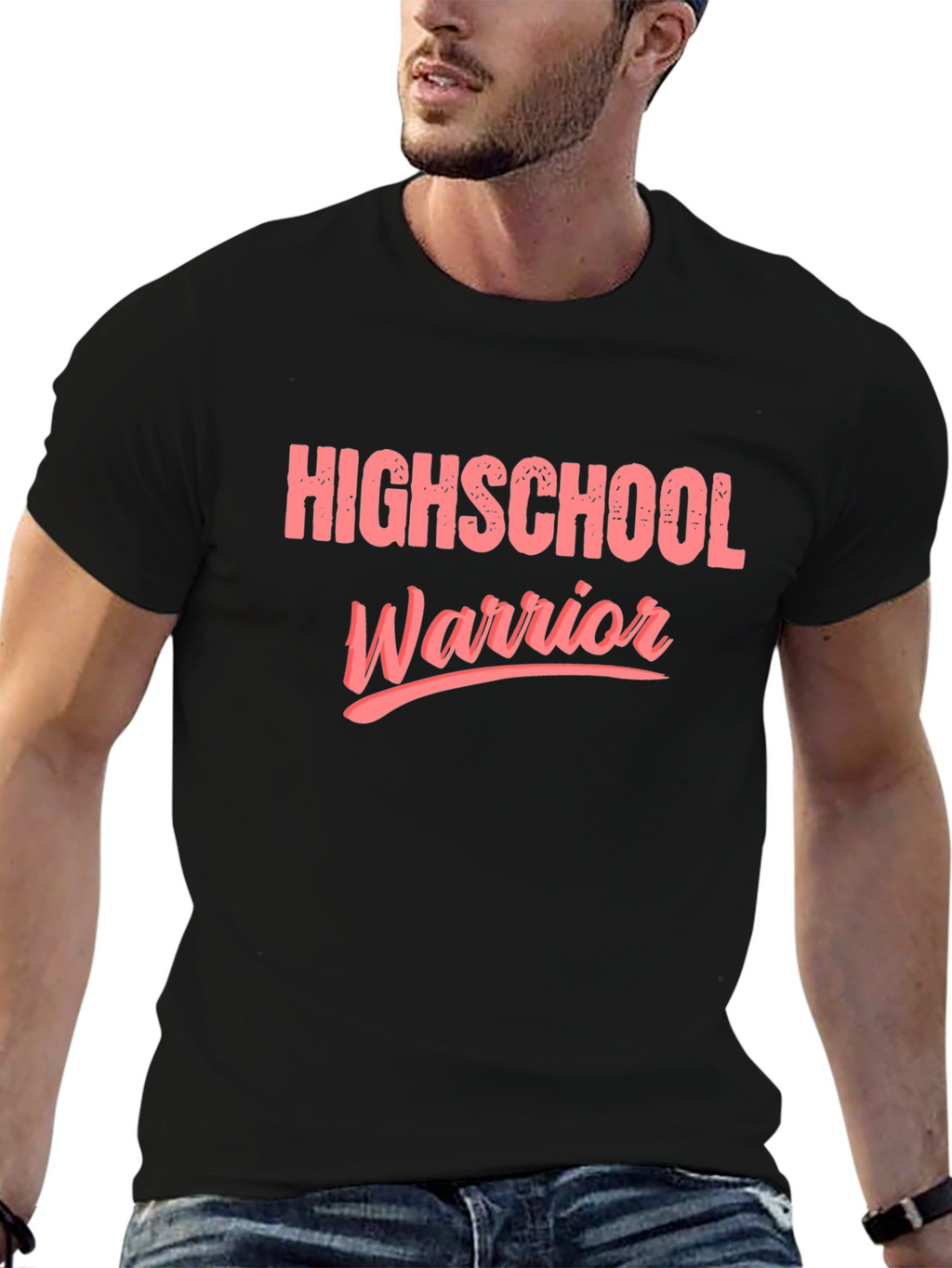 Highschool Warrior Black Graphic Tee
