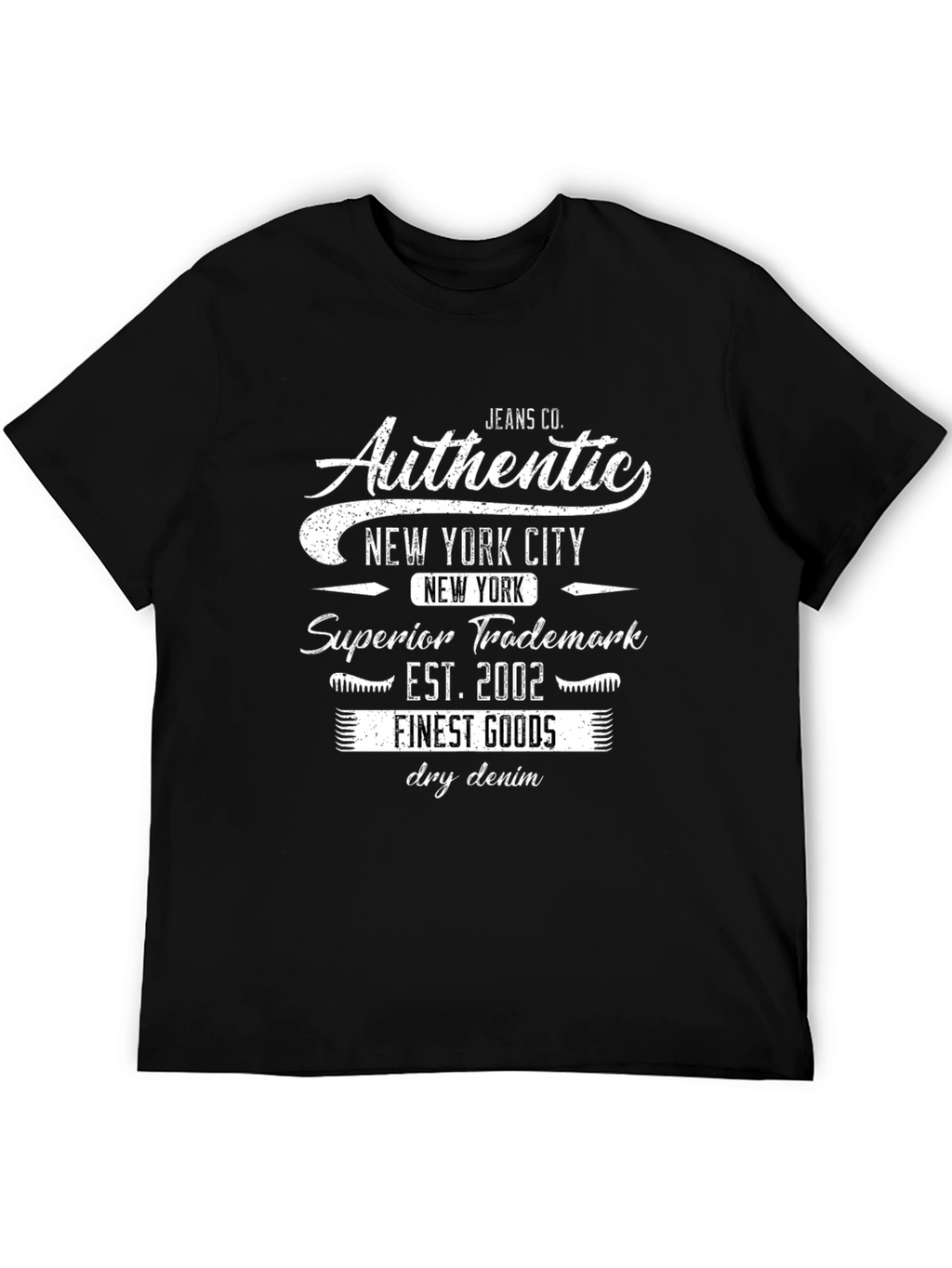 Authentic New York City Black T-Shirt