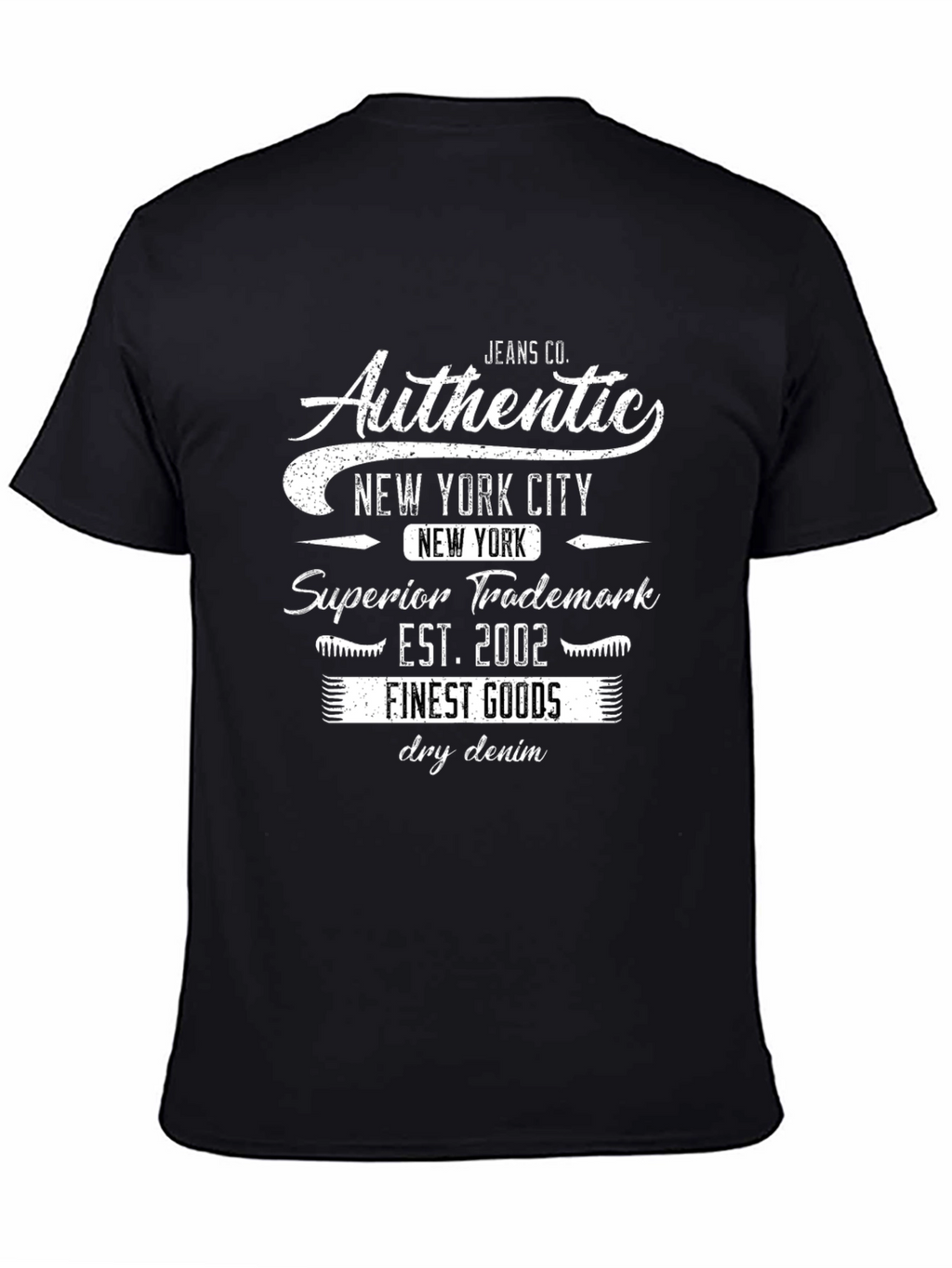 Authentic New York City Black T-Shirt
