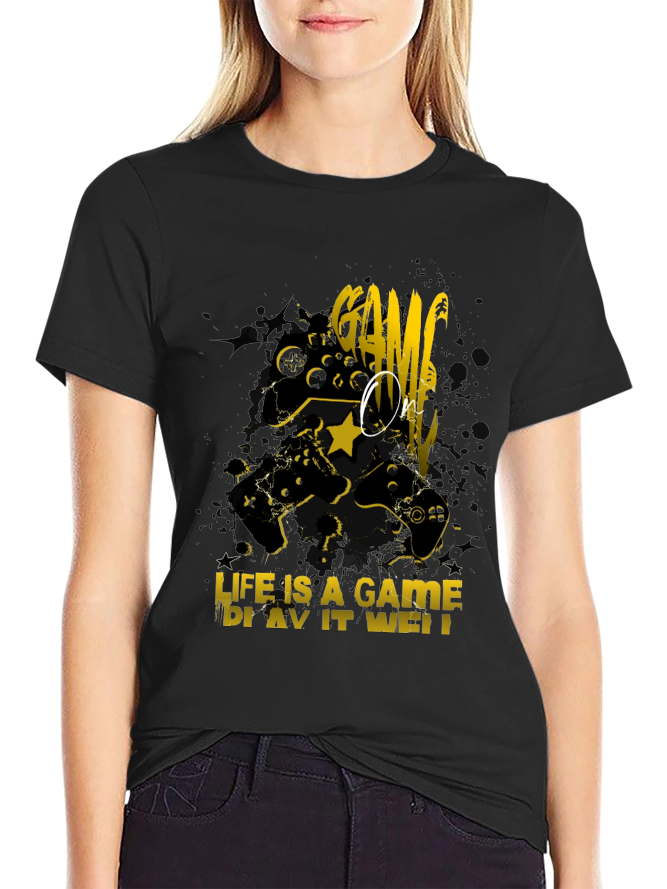 Game On! Graphic T-Shirt - Life is a Game Play it Well