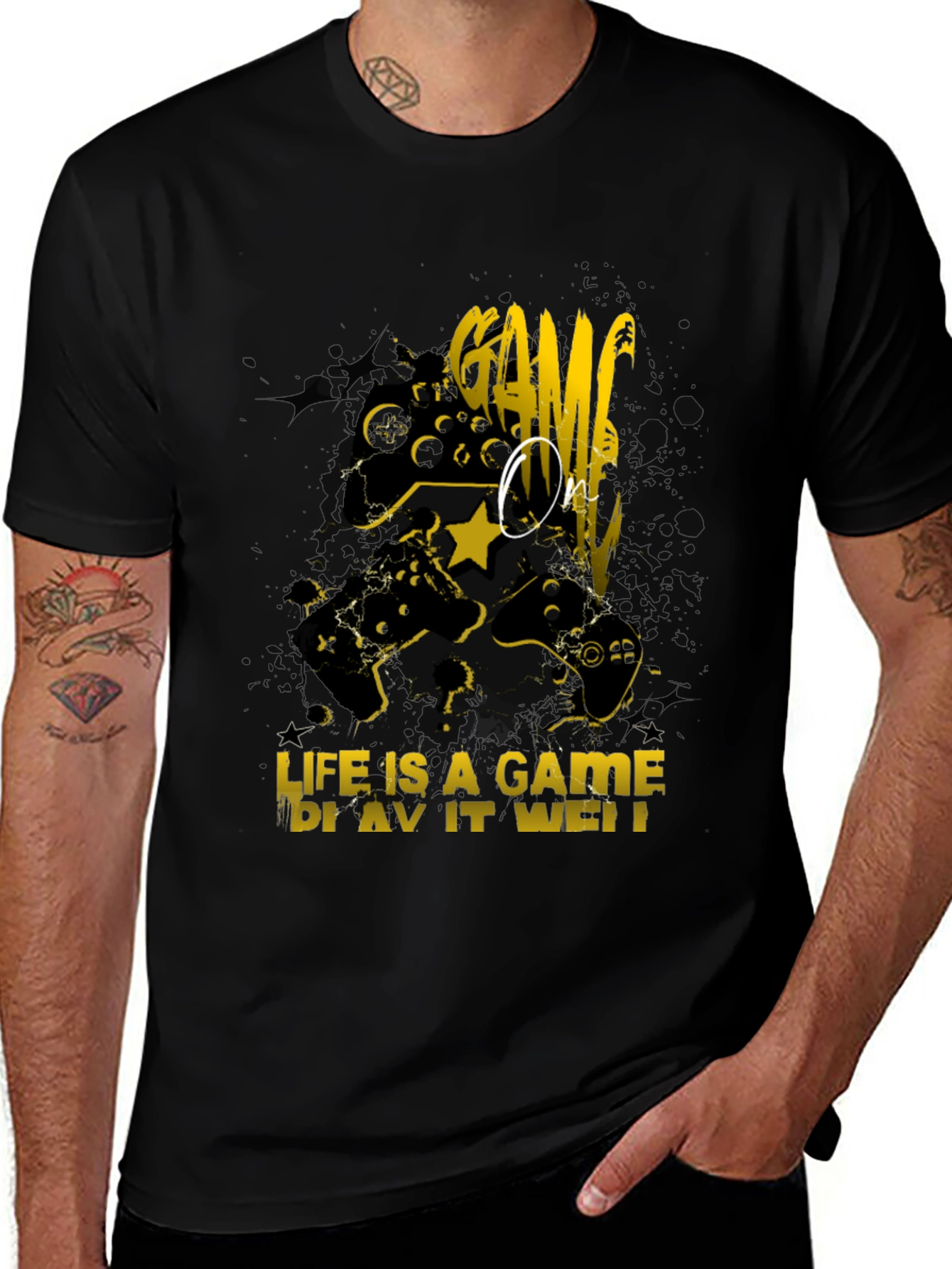 Game On! Graphic T-Shirt - Life is a Game Play it Well