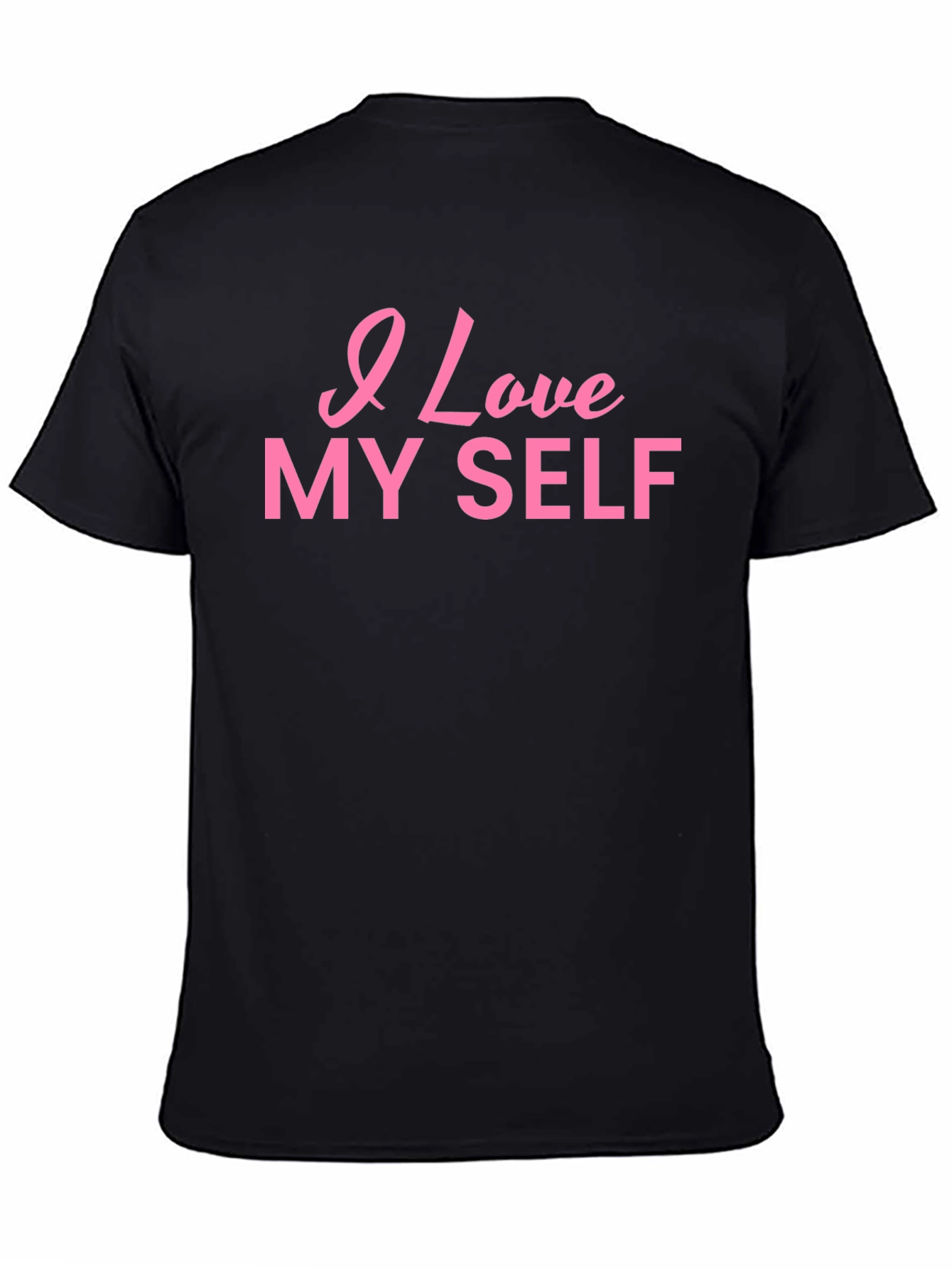 I Love Myself Graphic Tee - Black Comfort Fit