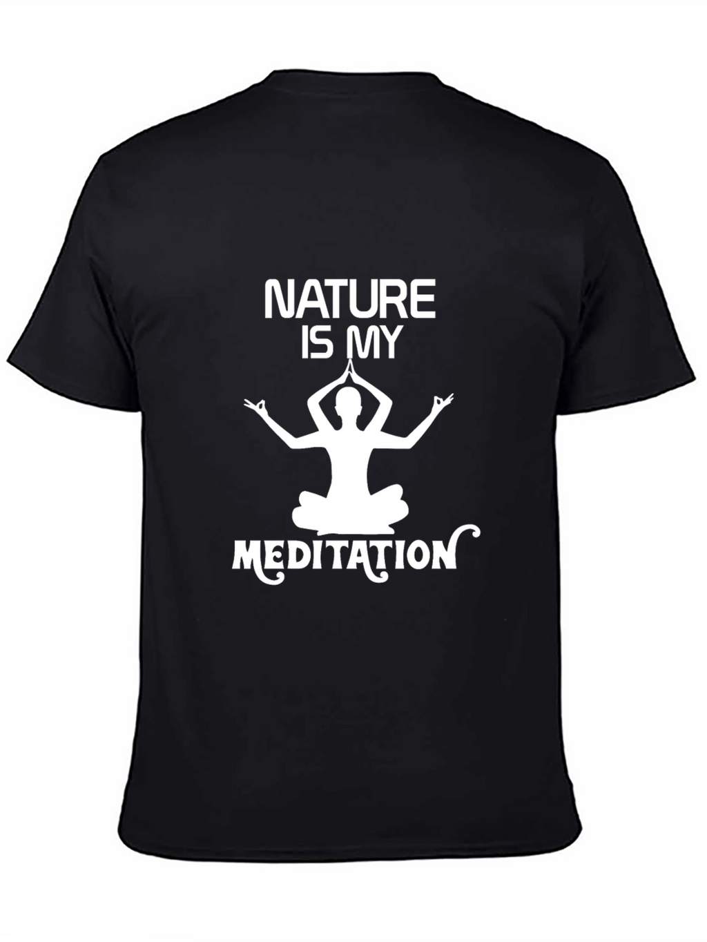 Nature Meditation Black T-Shirt