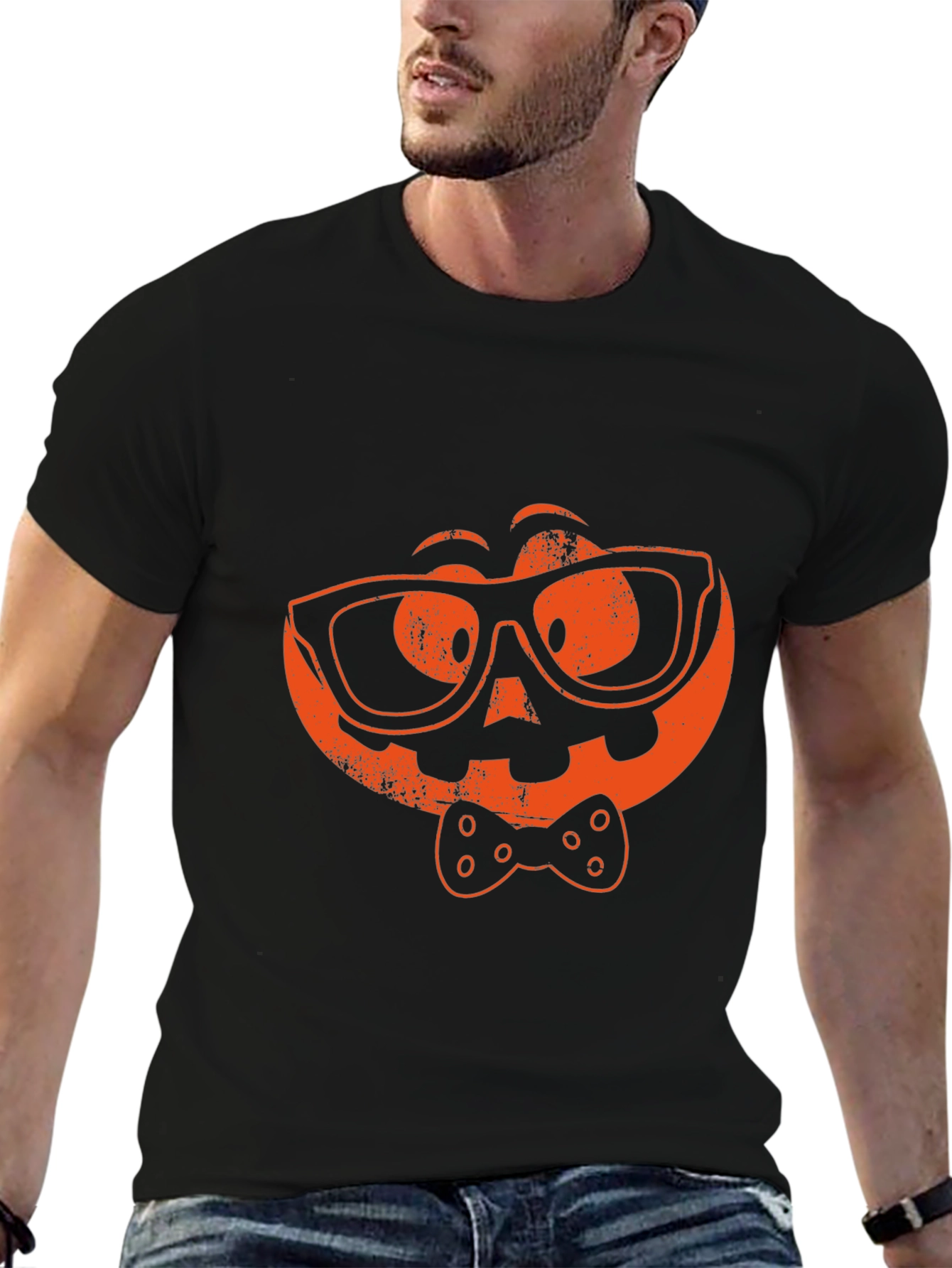 Geeky Pumpkin Halloween T-Shirt