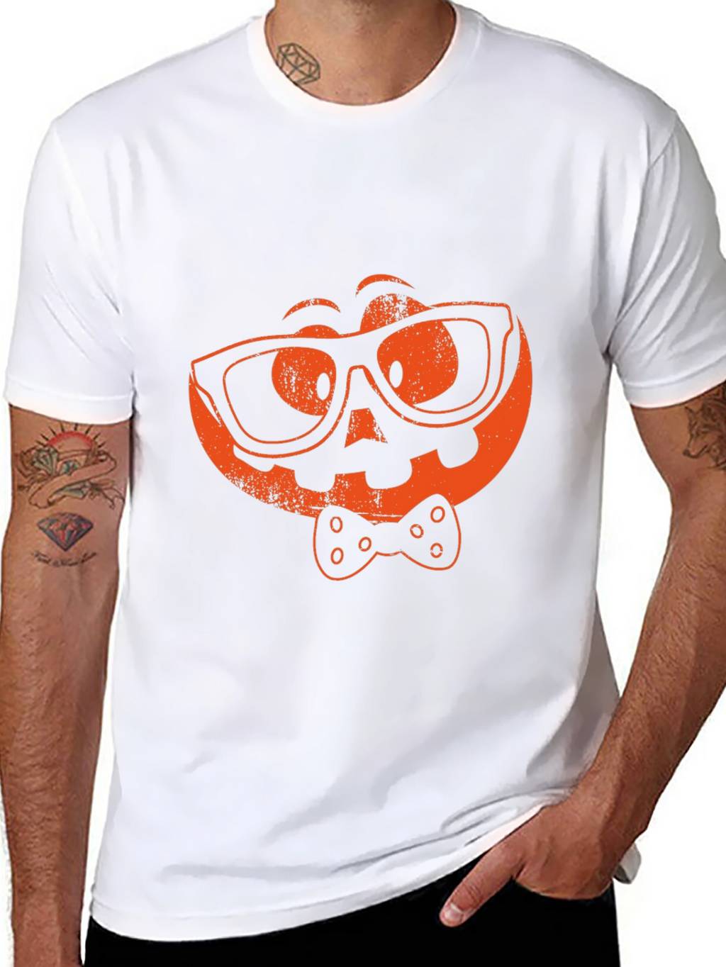 Geeky Pumpkin Halloween T-Shirt