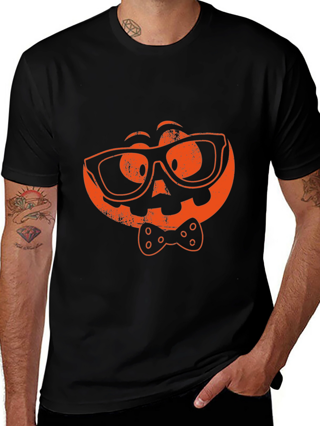 Geeky Pumpkin Halloween T-Shirt
