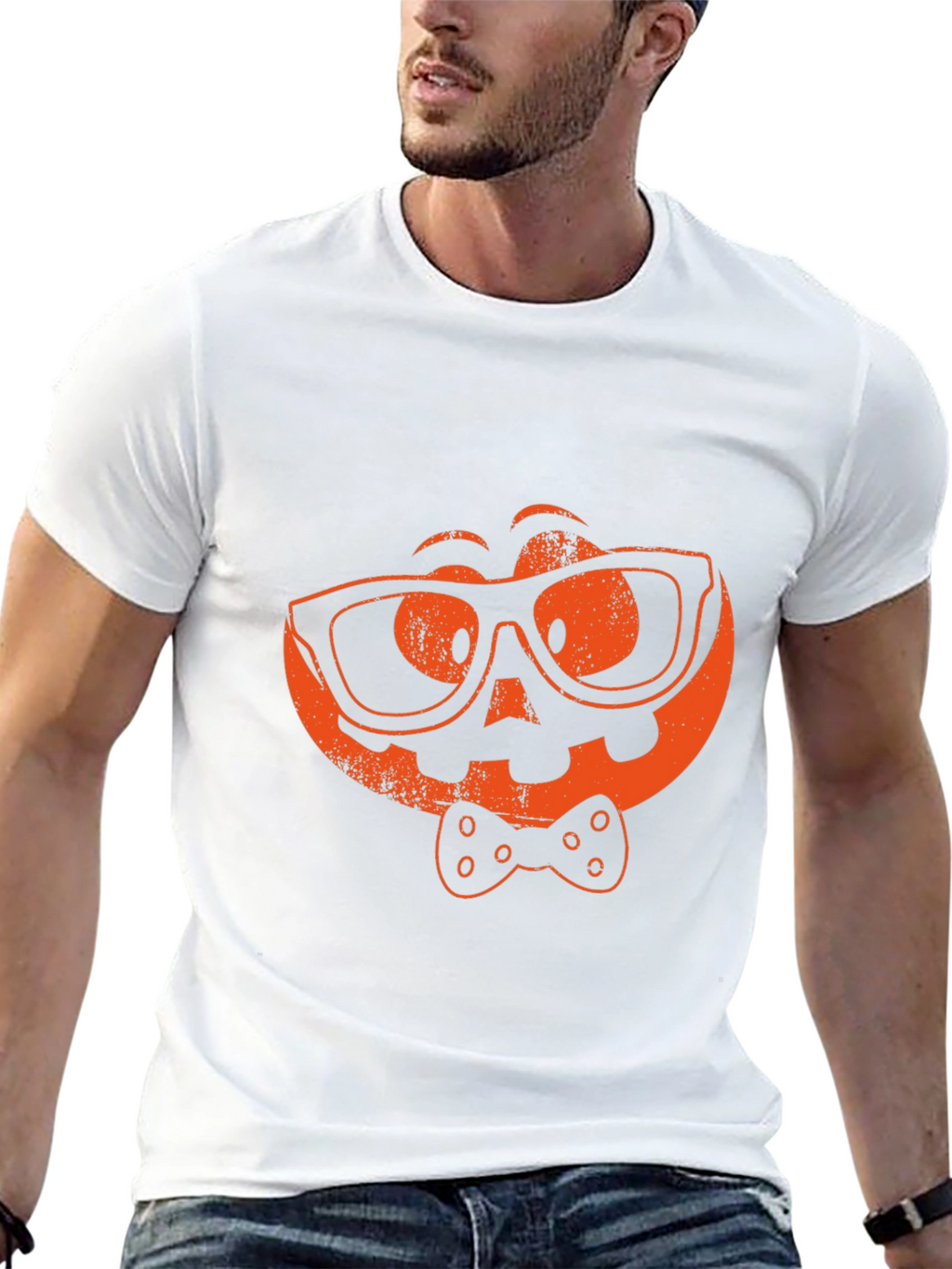 Geeky Pumpkin Halloween T-Shirt