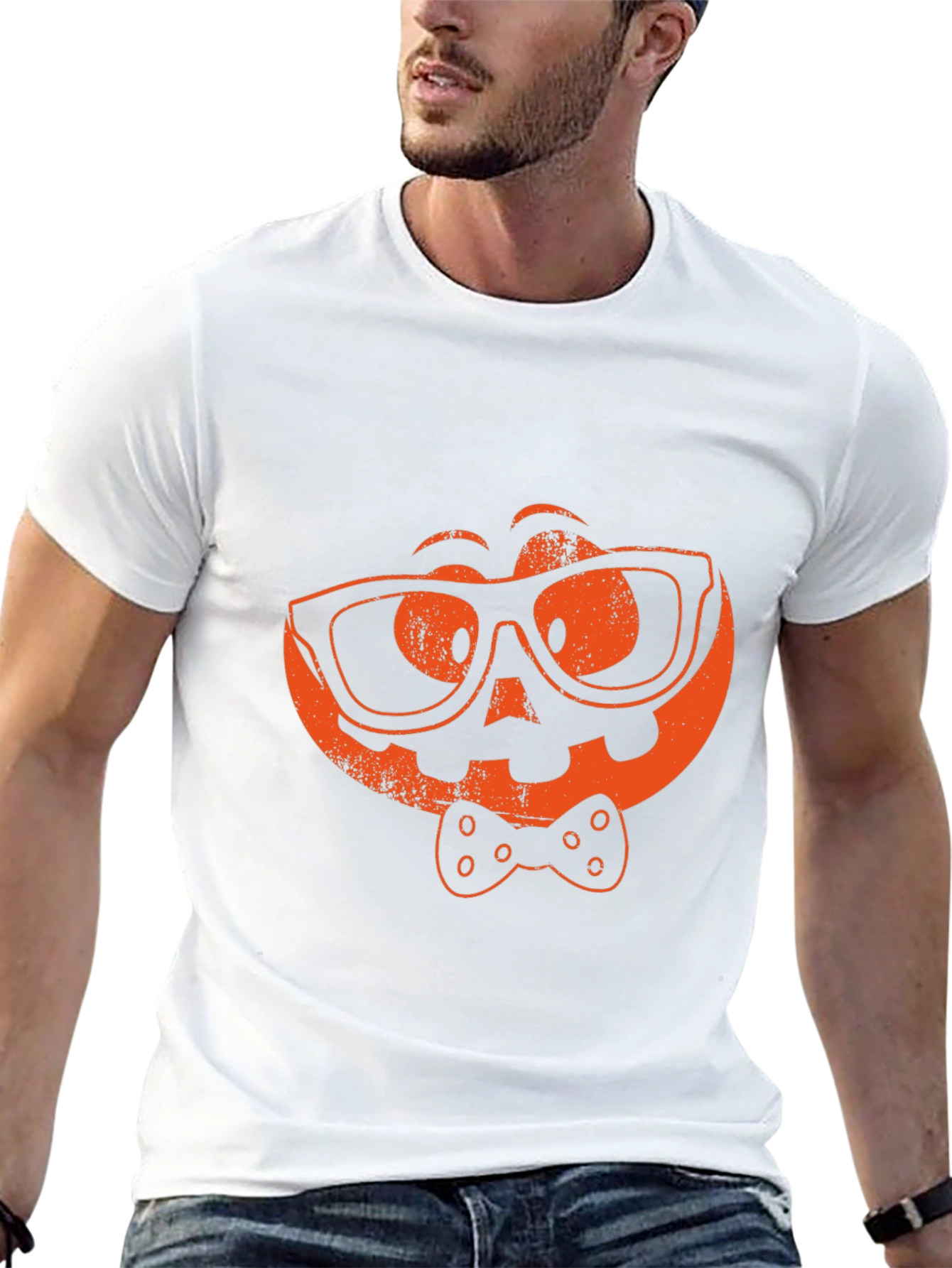 Geeky Pumpkin Halloween T-Shirt
