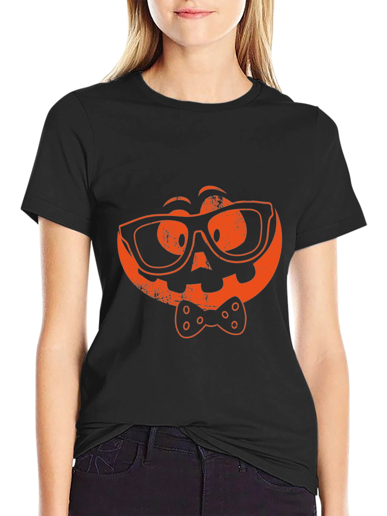 Geeky Pumpkin Halloween T-Shirt