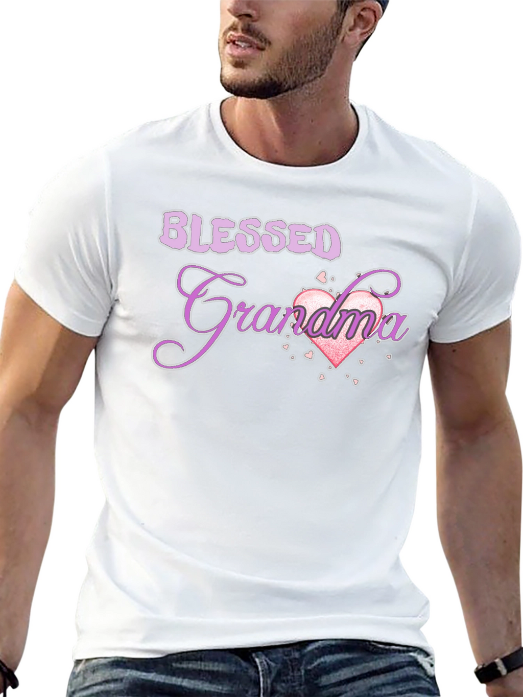Blessed Grandma T-Shirt - Black Cotton Tee