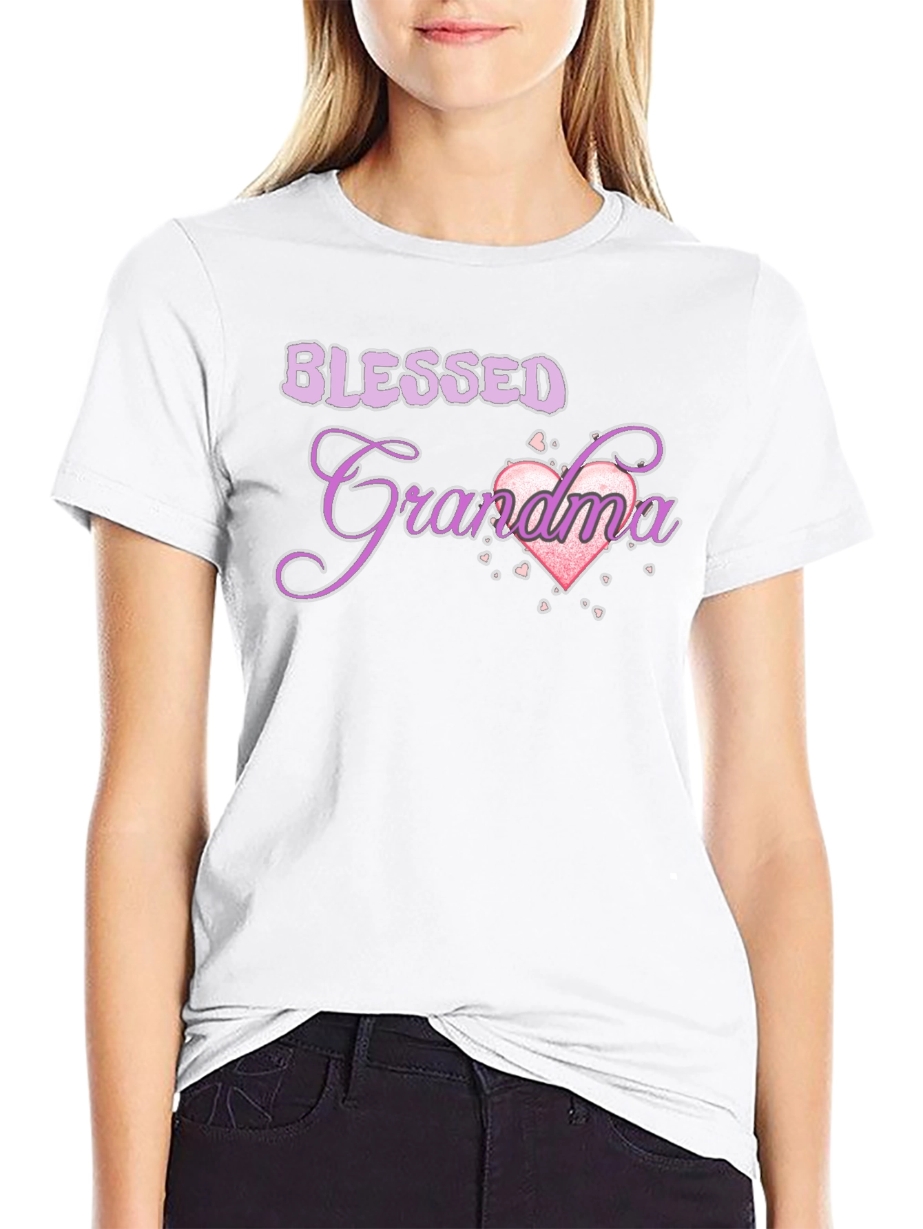 Blessed Grandma T-Shirt - Black Cotton Tee
