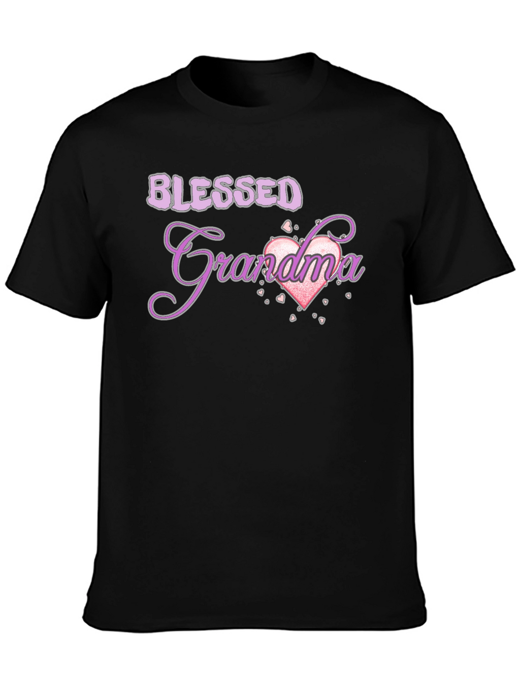 Blessed Grandma T-Shirt - Black Cotton Tee