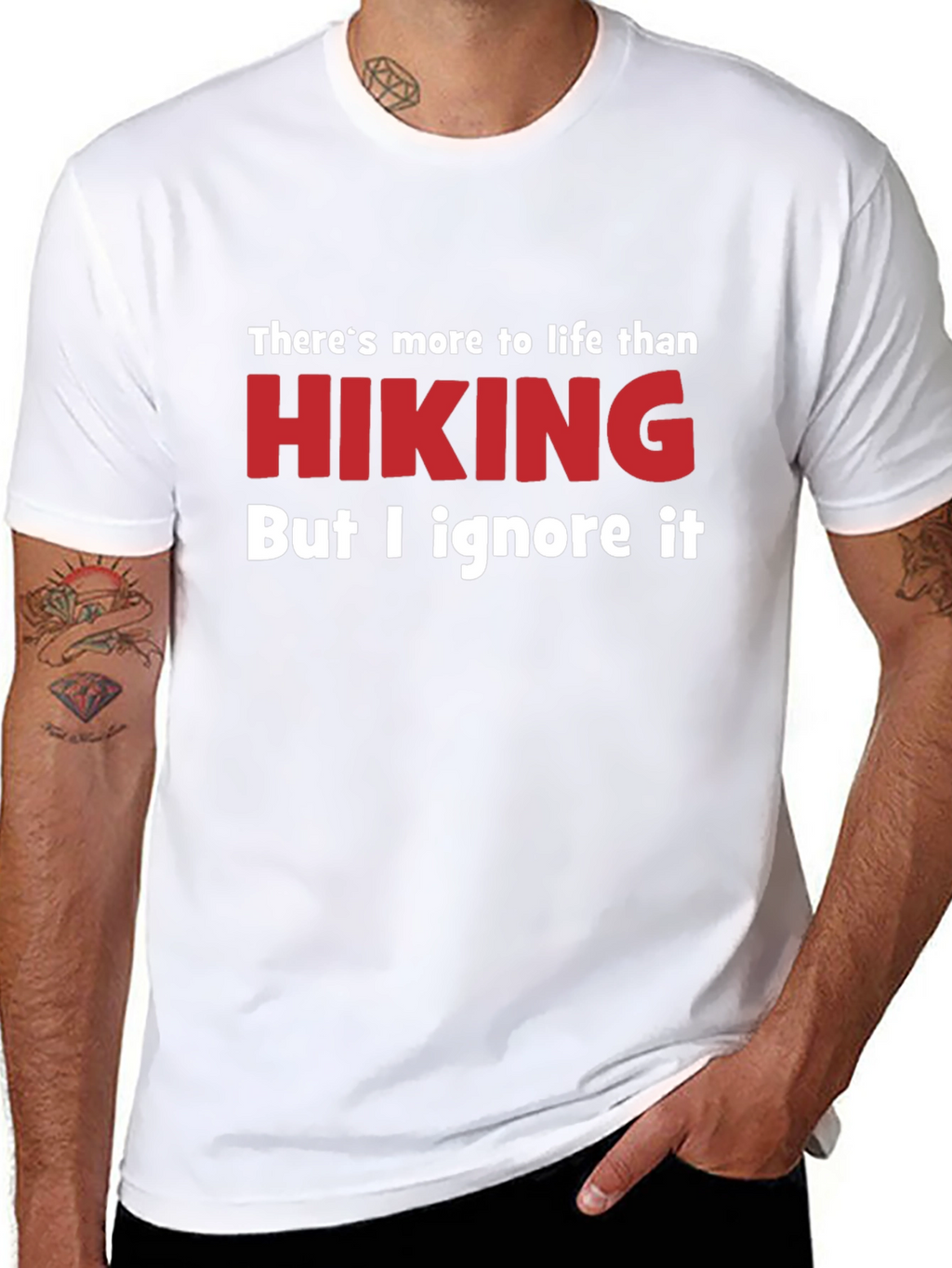 Funny Hiking T-Shirt - Ignore Life