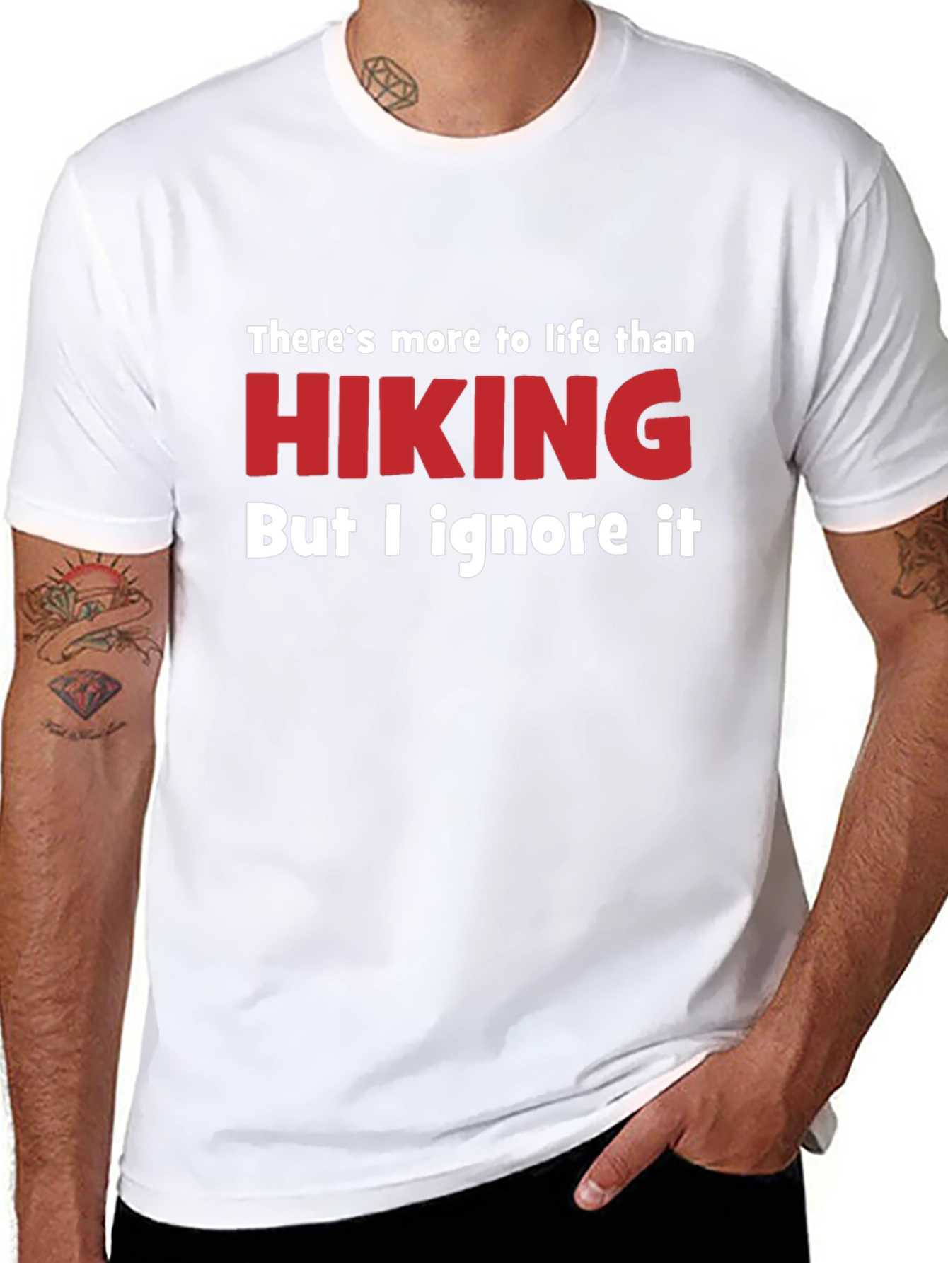 Funny Hiking T-Shirt - Ignore Life
