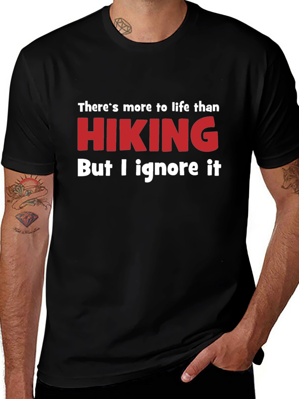 Funny Hiking T-Shirt - Ignore Life