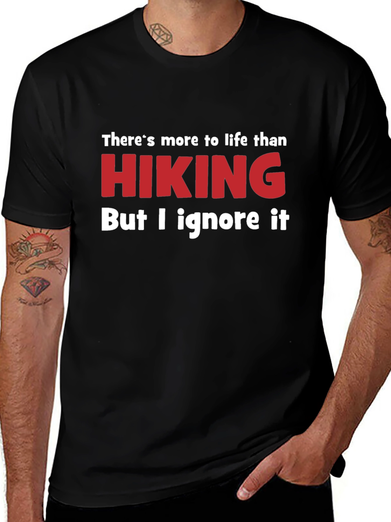 Funny Hiking T-Shirt - Ignore Life