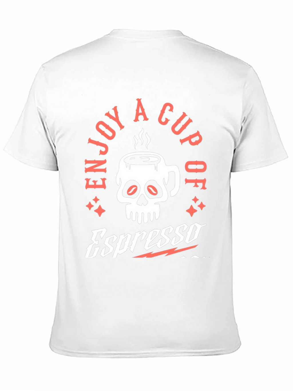 Espresso Skull Graphic T-Shirt