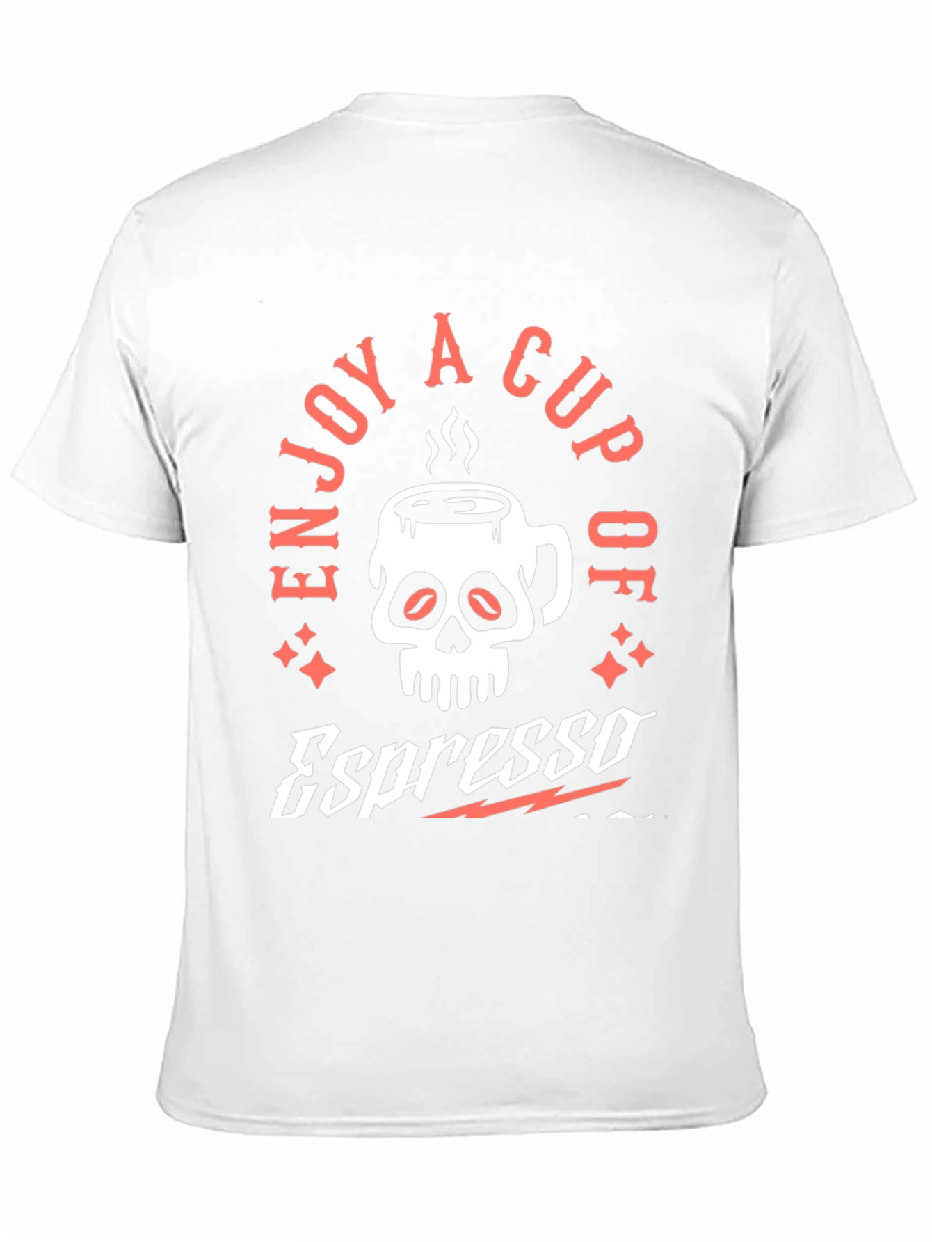 Espresso Skull Graphic T-Shirt