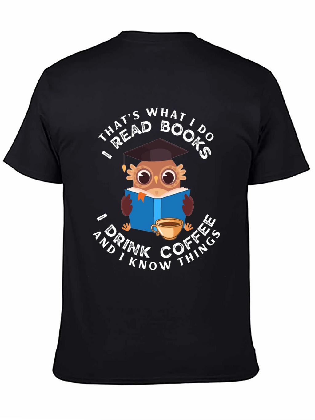 Owl Reading & Coffee T-Shirt