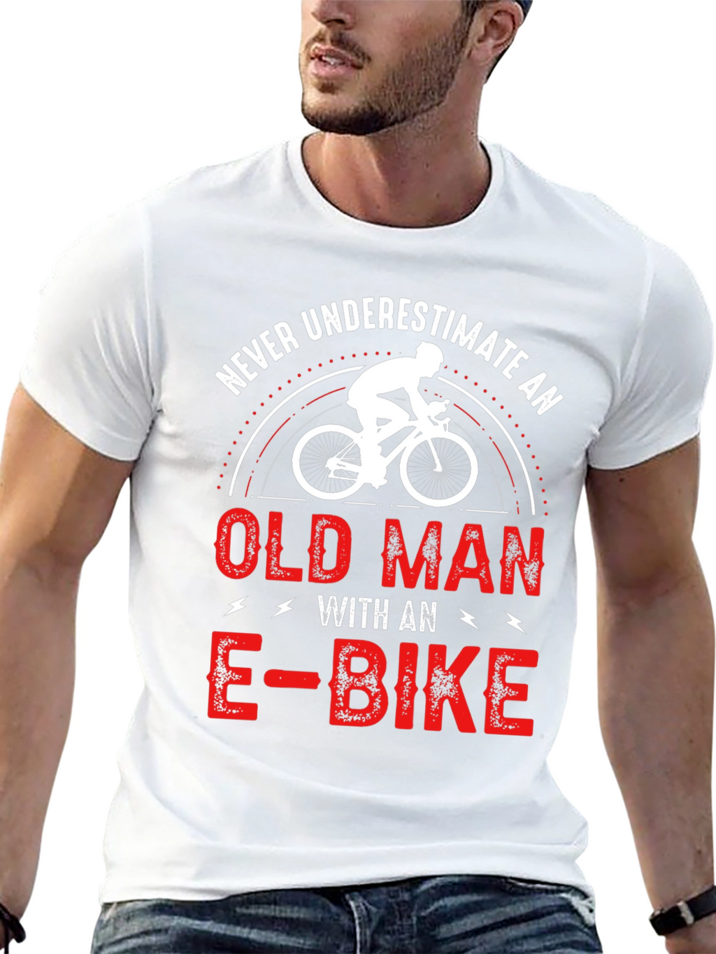 Funny E-Bike Old Man T-Shirt