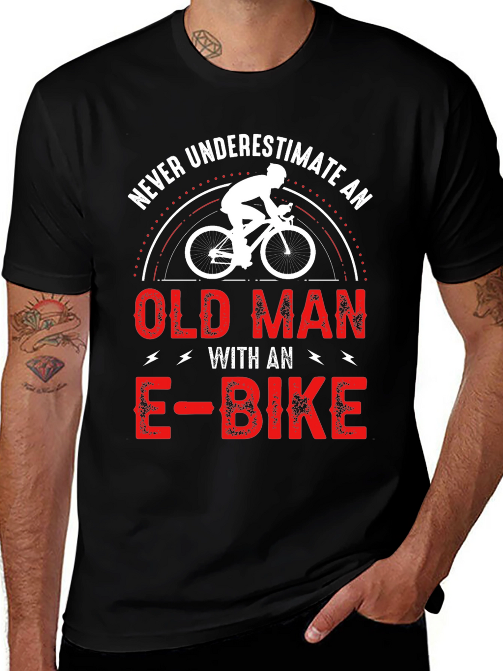 Funny E-Bike Old Man T-Shirt