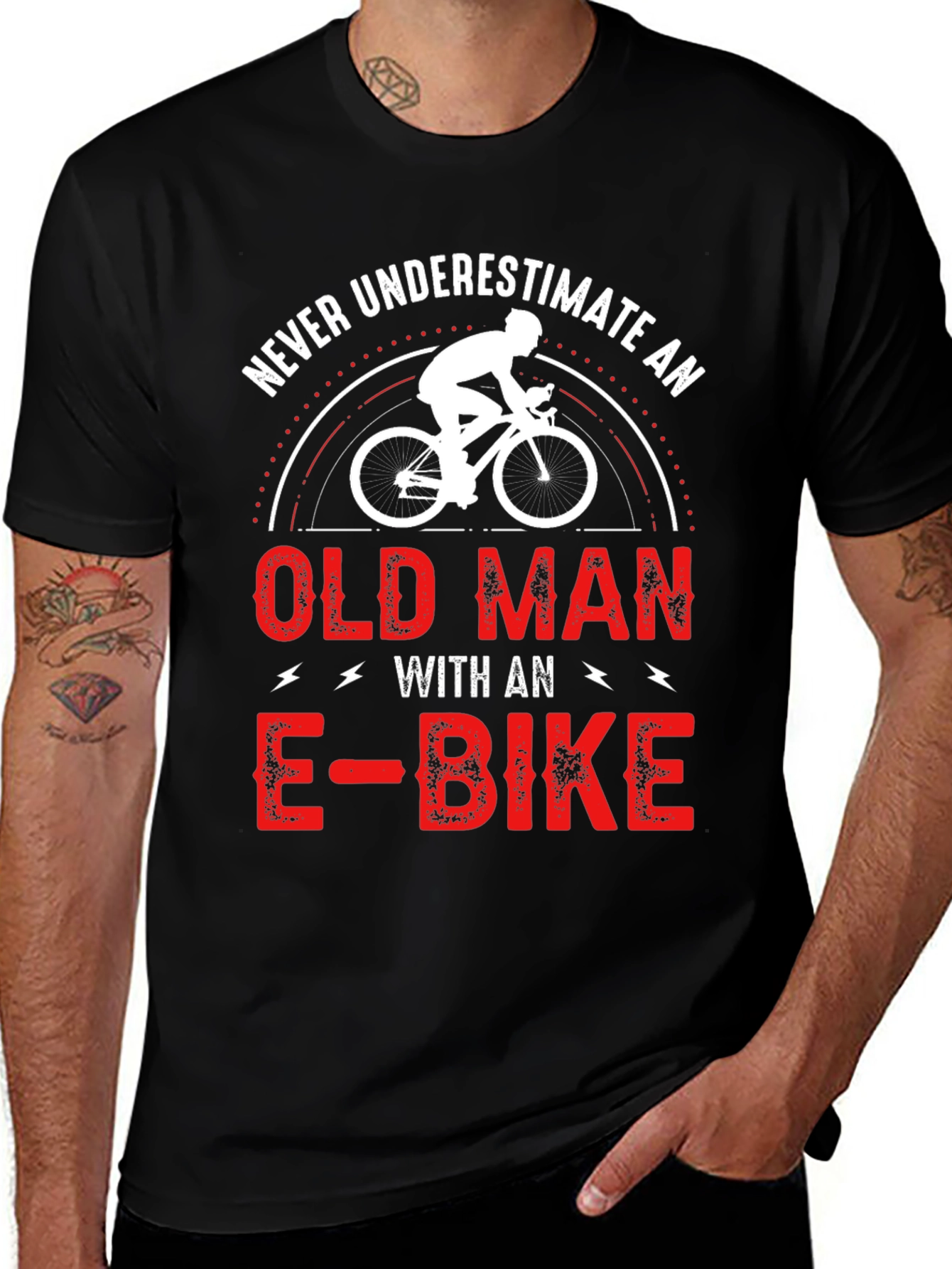 Funny E-Bike Old Man T-Shirt