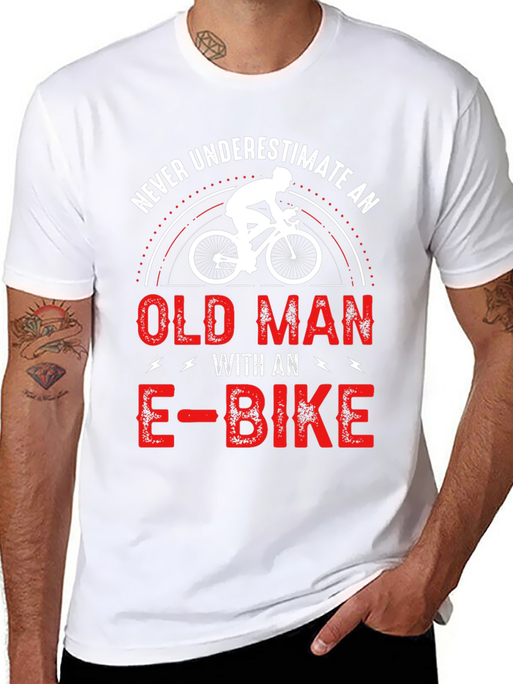 Funny E-Bike Old Man T-Shirt