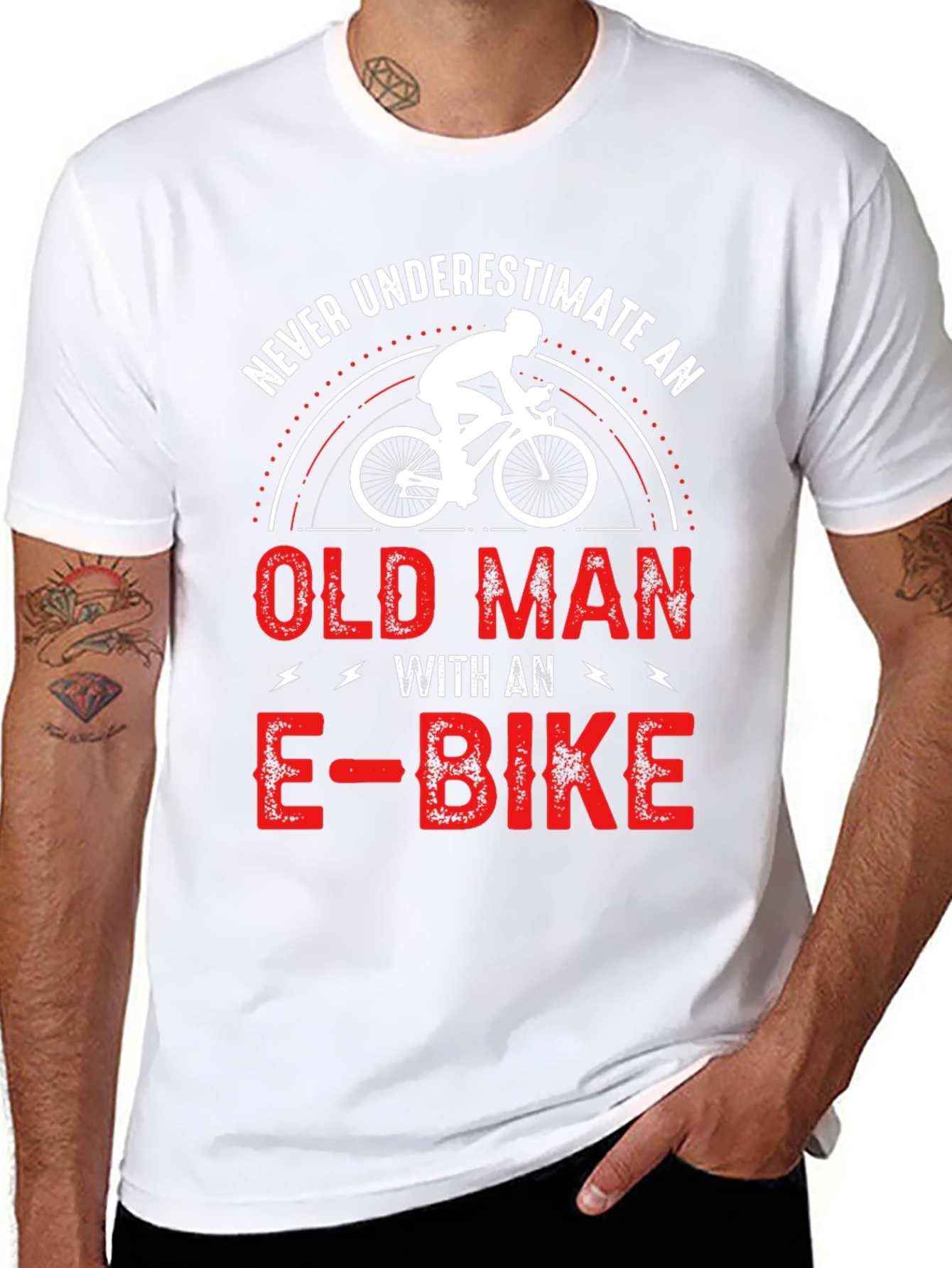 Funny E-Bike Old Man T-Shirt