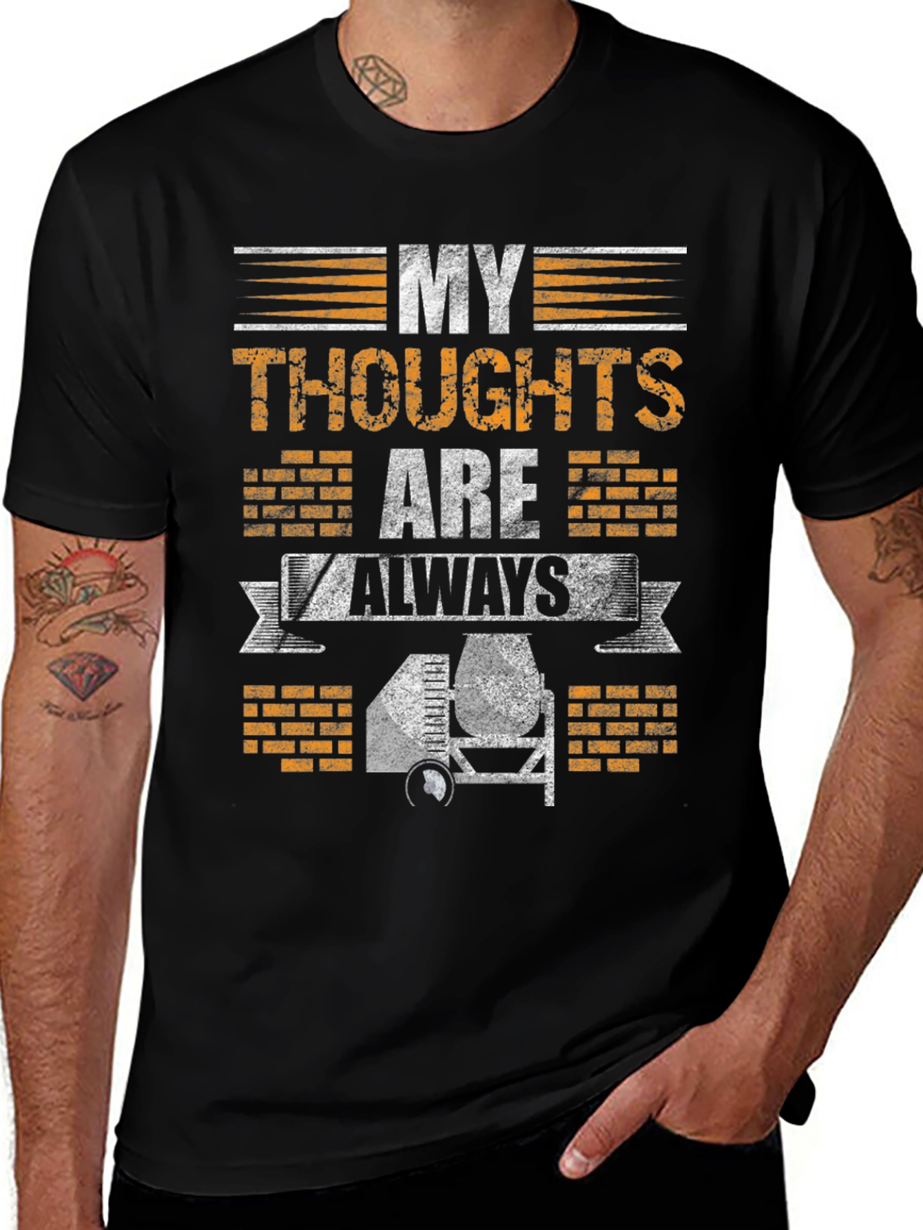 Construction Worker Humor T-Shirt: Always on the Job
