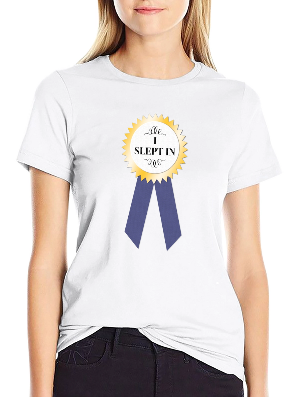 I Slept In Award Ribbon Graphic T-Shirt