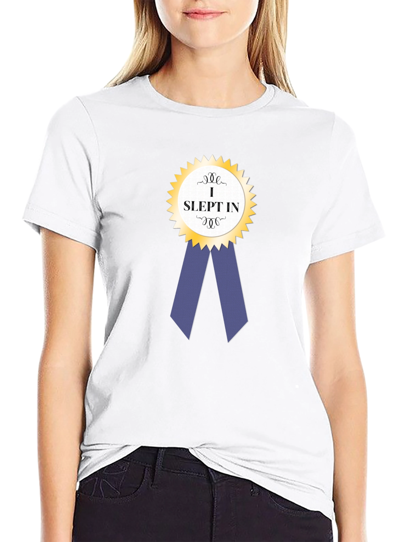 I Slept In Award Ribbon Graphic T-Shirt