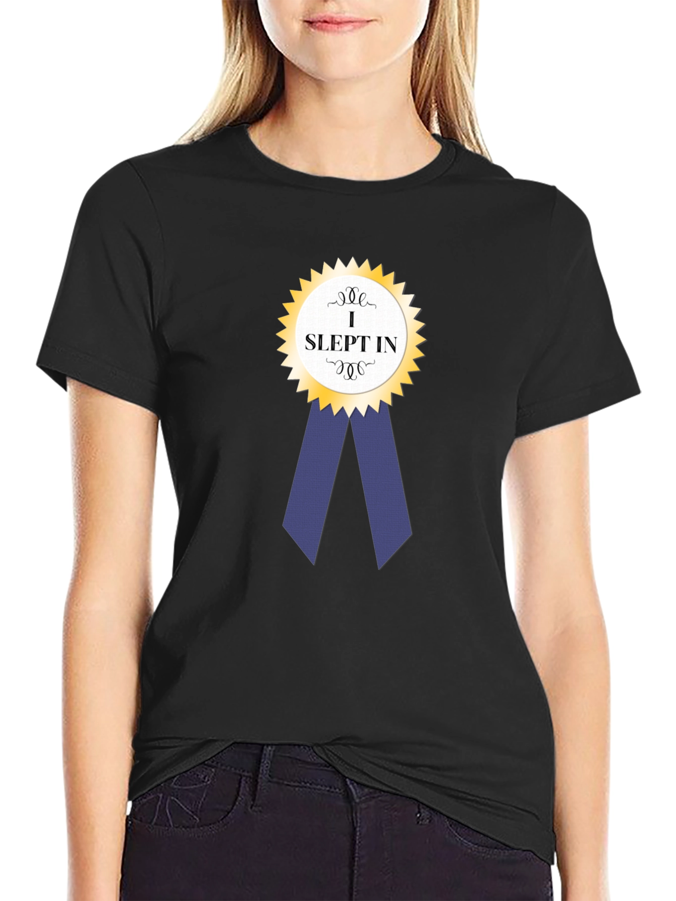 I Slept In Award Ribbon Graphic T-Shirt