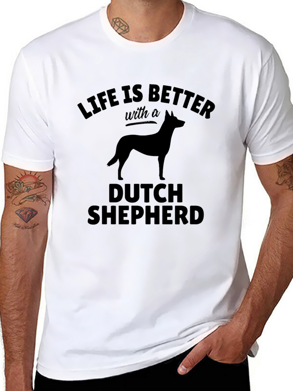 Dutch Shepherd T-Shirt: Life is Better