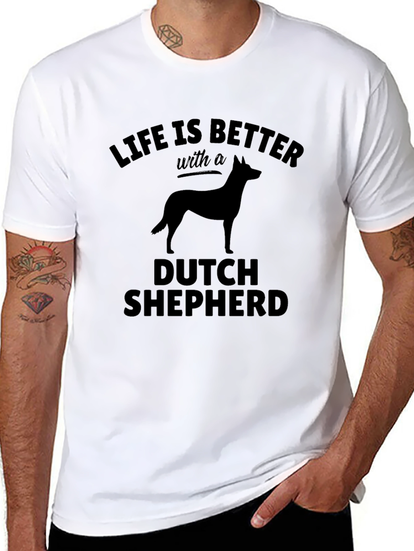 Dutch Shepherd T-Shirt: Life is Better