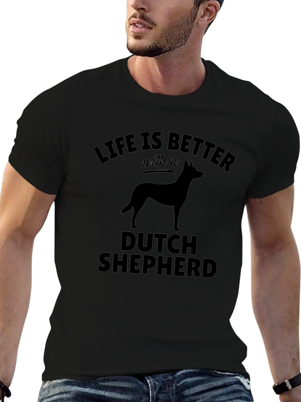 Dutch Shepherd T-Shirt: Life is Better