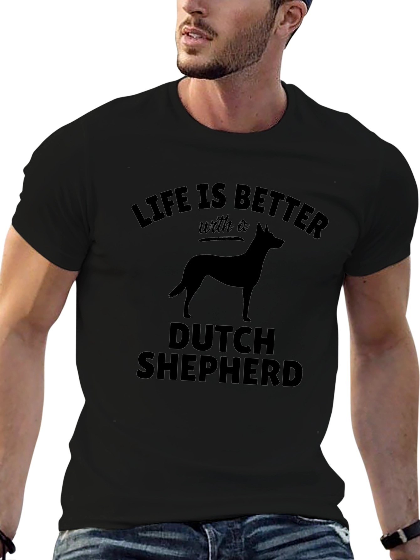 Dutch Shepherd T-Shirt: Life is Better