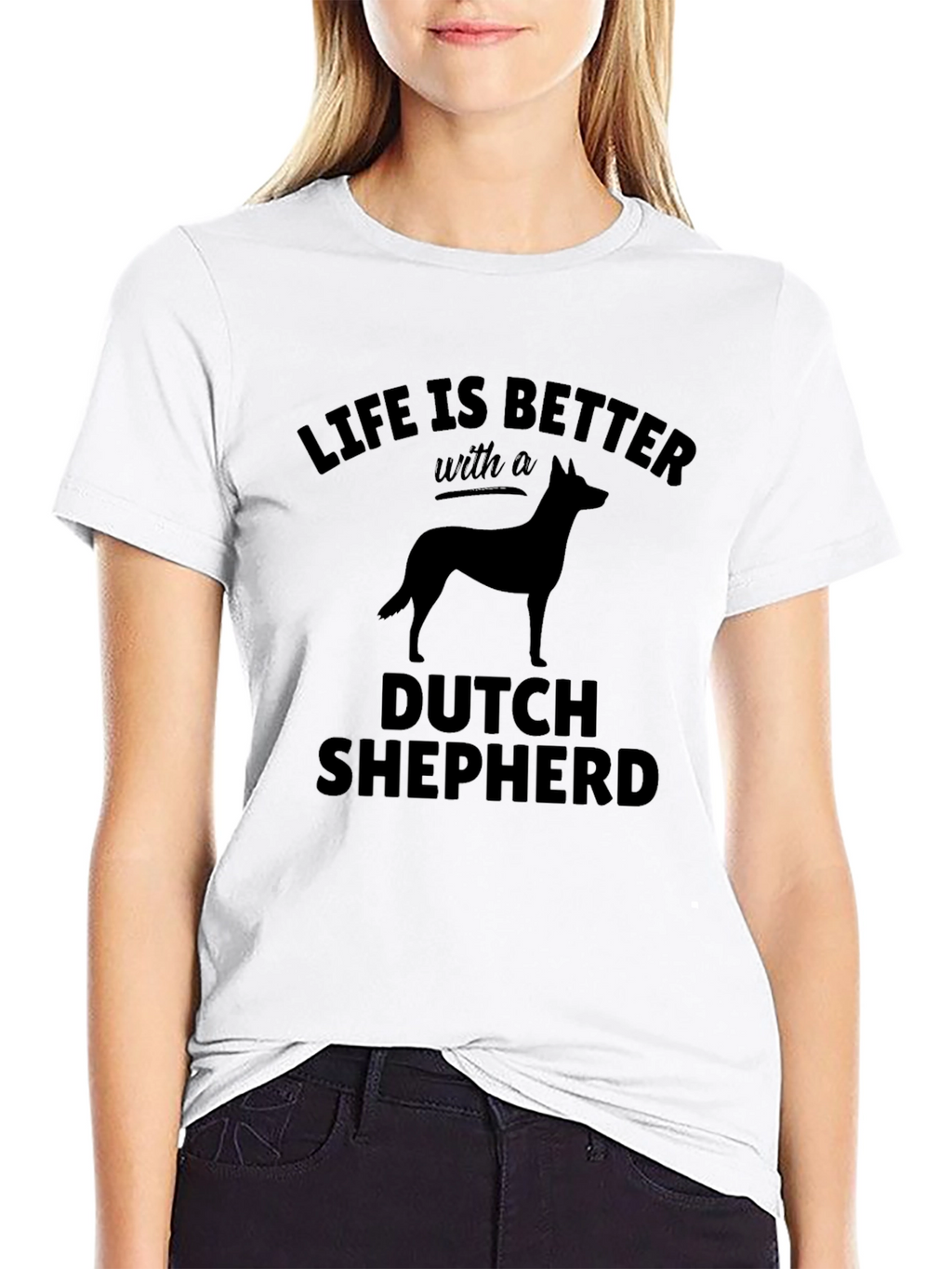 Dutch Shepherd T-Shirt: Life is Better