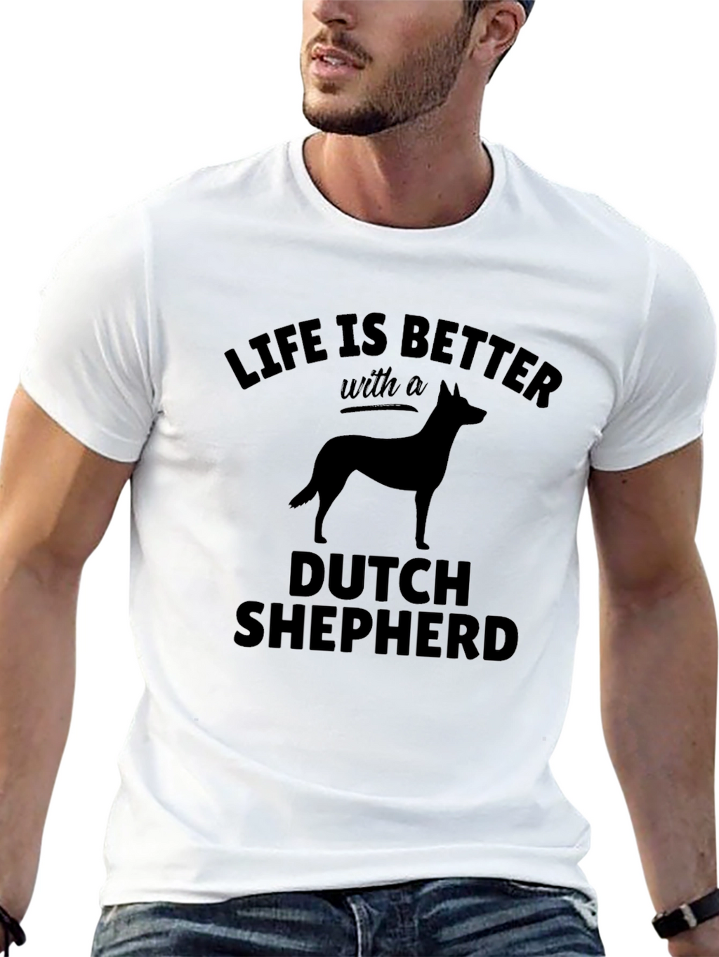 Dutch Shepherd T-Shirt: Life is Better