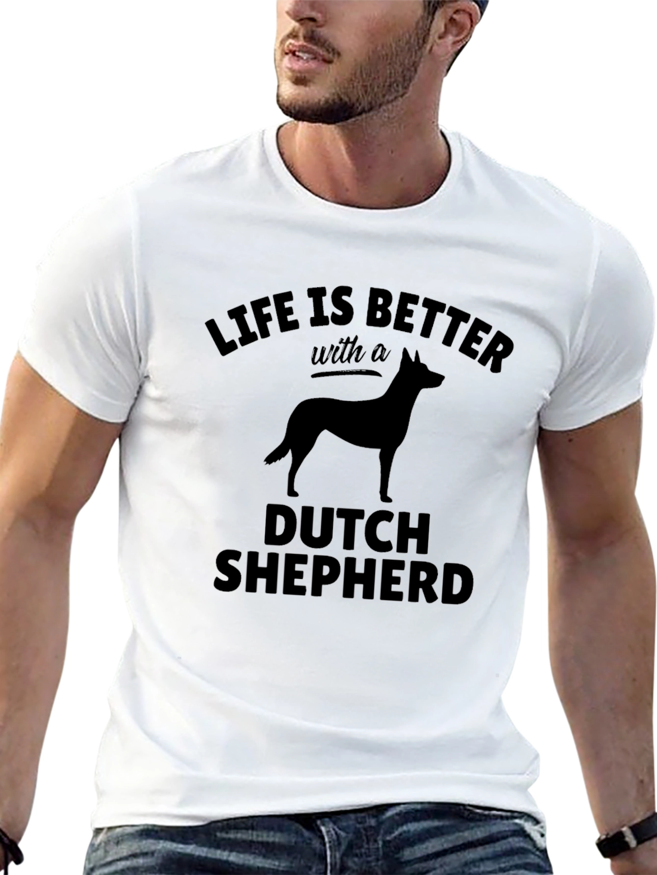 Dutch Shepherd T-Shirt: Life is Better