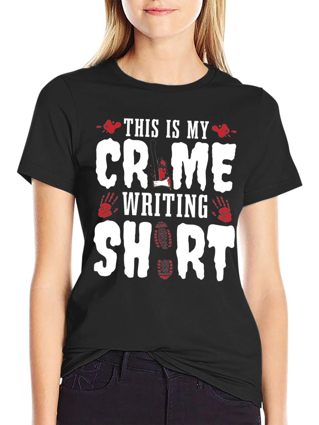 Crime Writing Short Sleeve T-Shirt