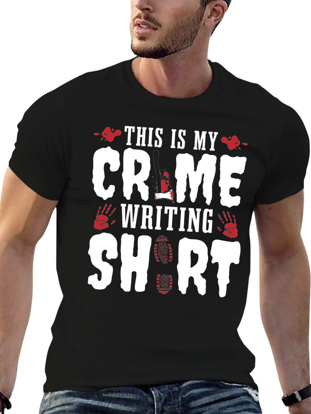 Crime Writing Short Sleeve T-Shirt