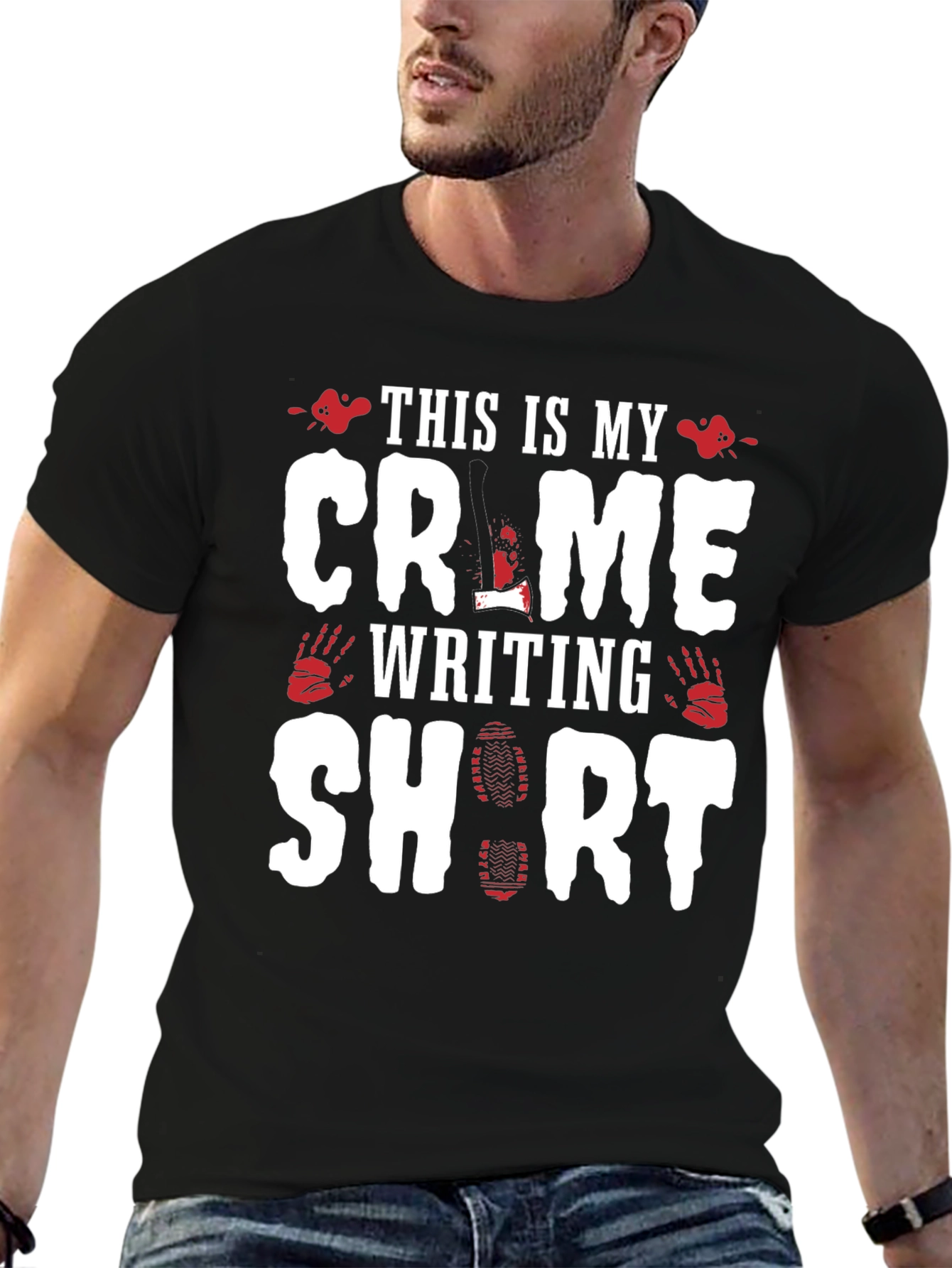 Crime Writing Short Sleeve T-Shirt