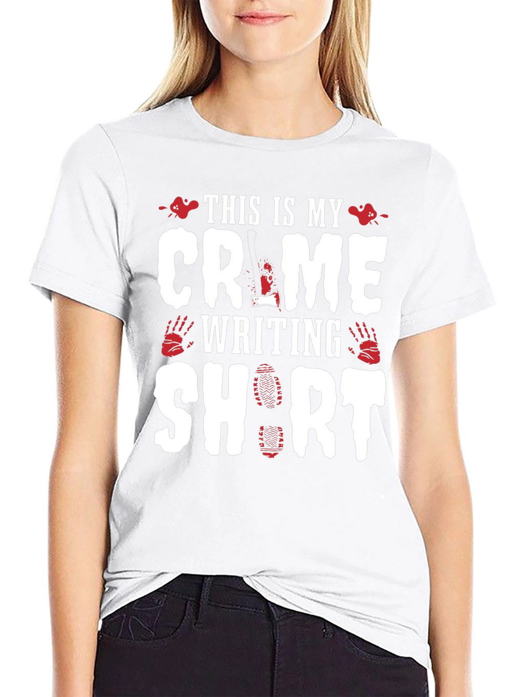 Crime Writing Short Sleeve T-Shirt