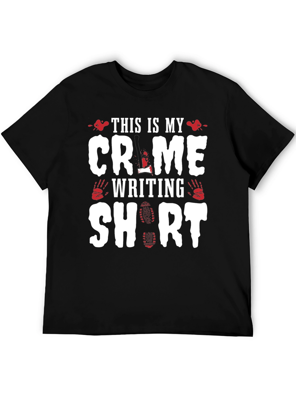 Crime Writing Short Sleeve T-Shirt