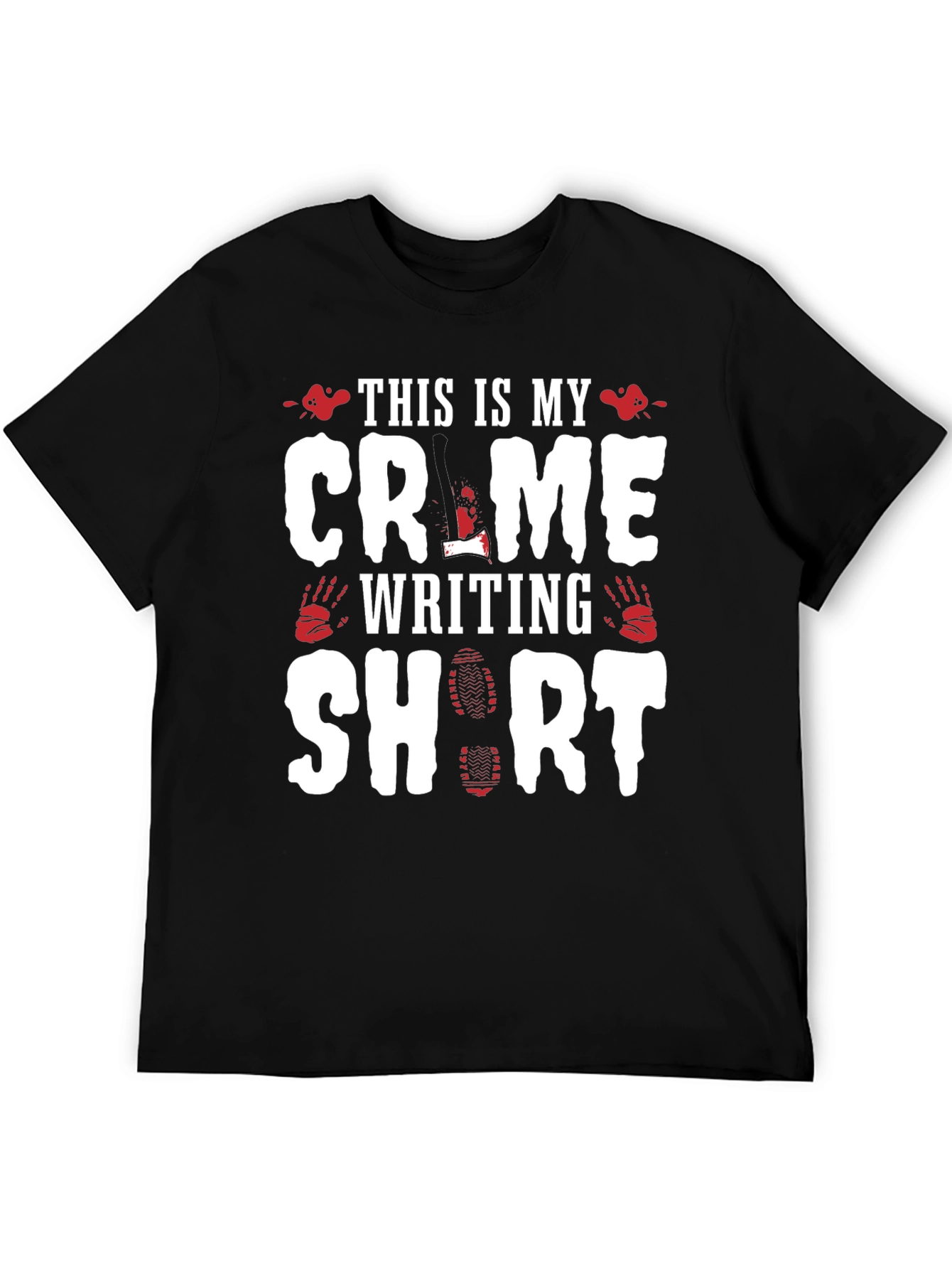 Crime Writing Short Sleeve T-Shirt