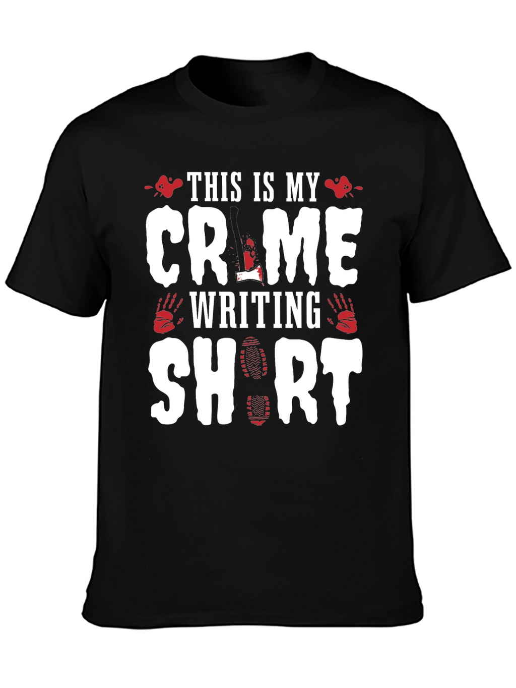 Crime Writing Short Sleeve T-Shirt