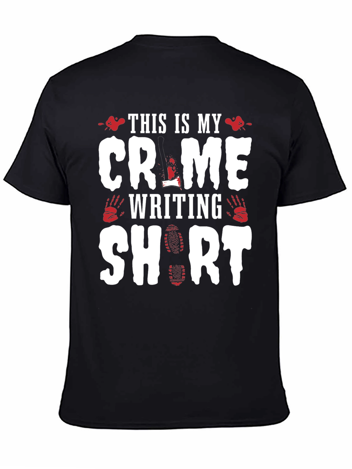Crime Writing Short Sleeve T-Shirt