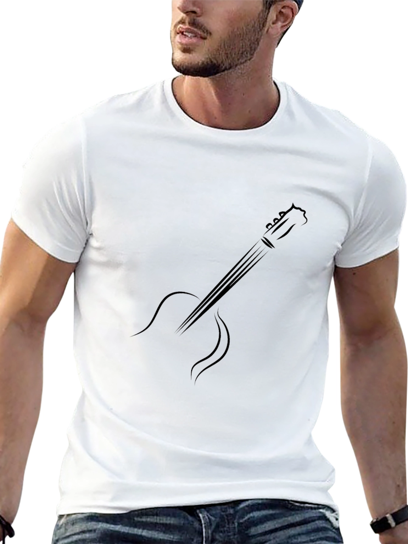 Guitar Graphic Tee - Stylish Musician T-Shirt