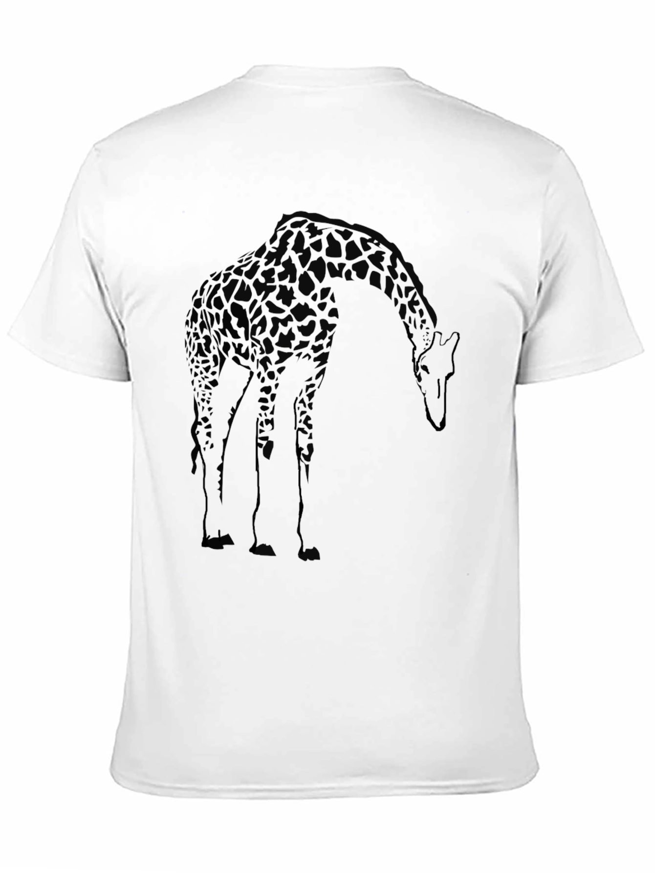 Giraffe Graphic Black T-Shirt - Casual Cool