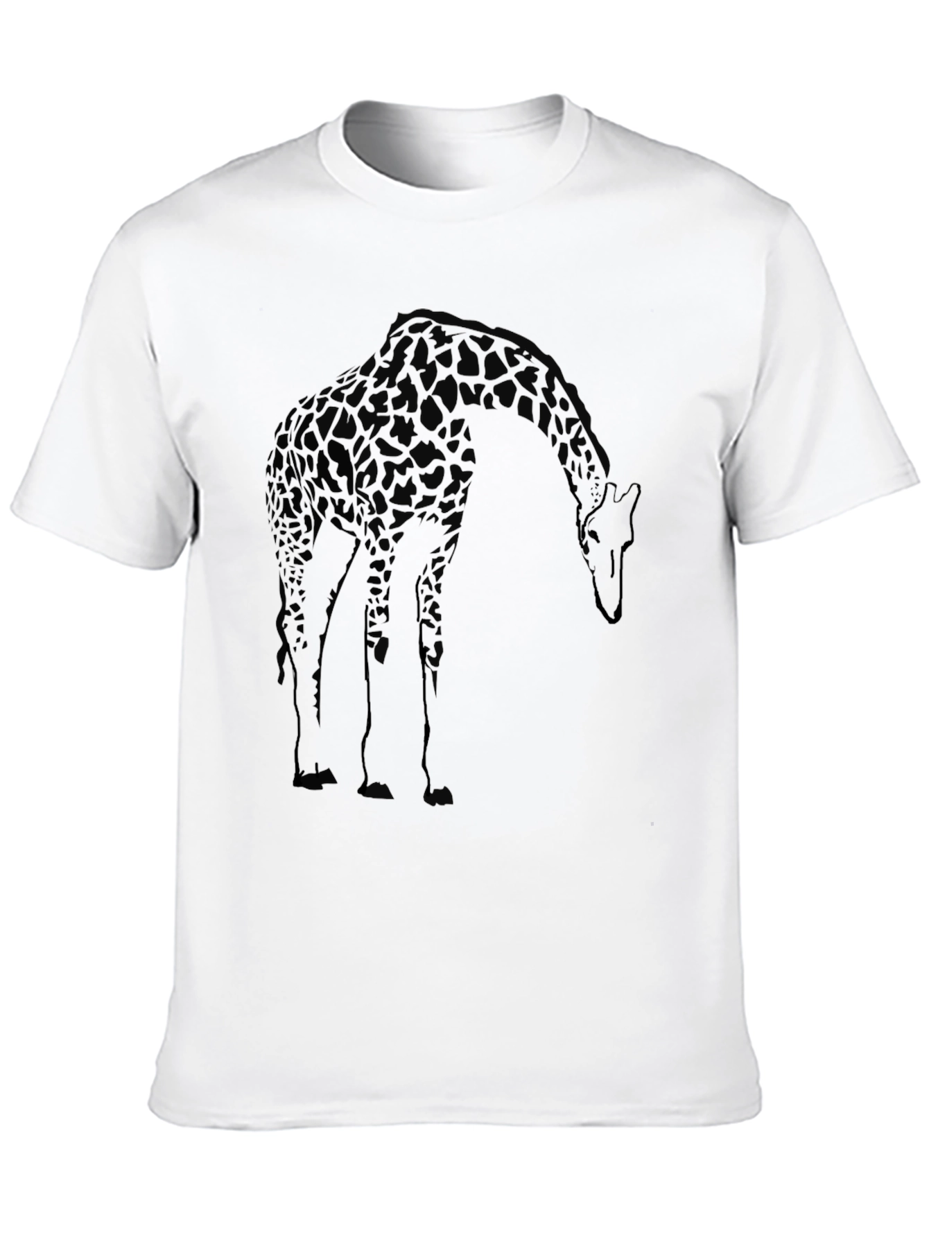 Giraffe Graphic Black T-Shirt - Casual Cool